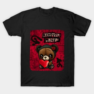 Are You Mine? Cute Emo Teddy bear T-Shirt